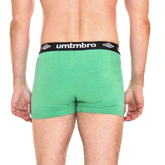 Umbro Umbro Men's Contrast Waistband Underwear Pack of 2 in Green - 2