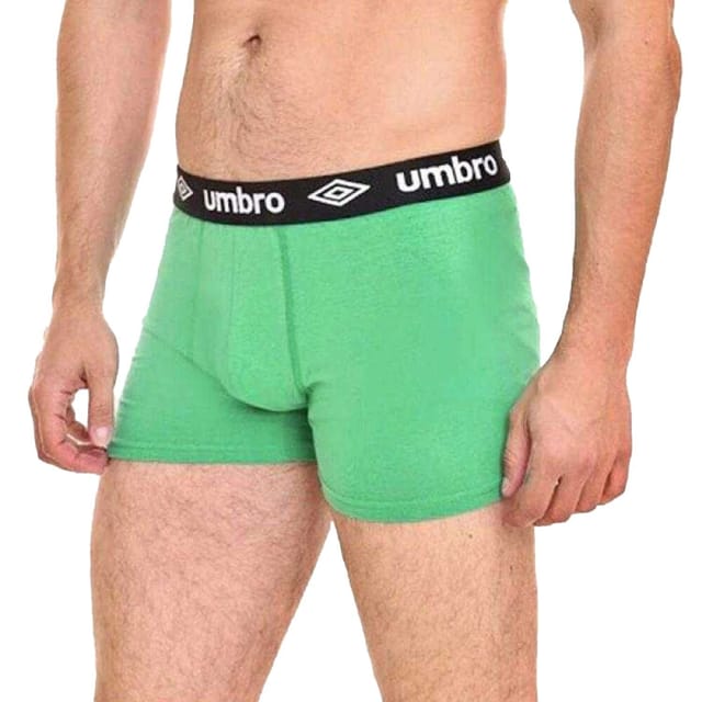 Umbro Umbro Men's Contrast Waistband Underwear Pack of 2 in Green - 3