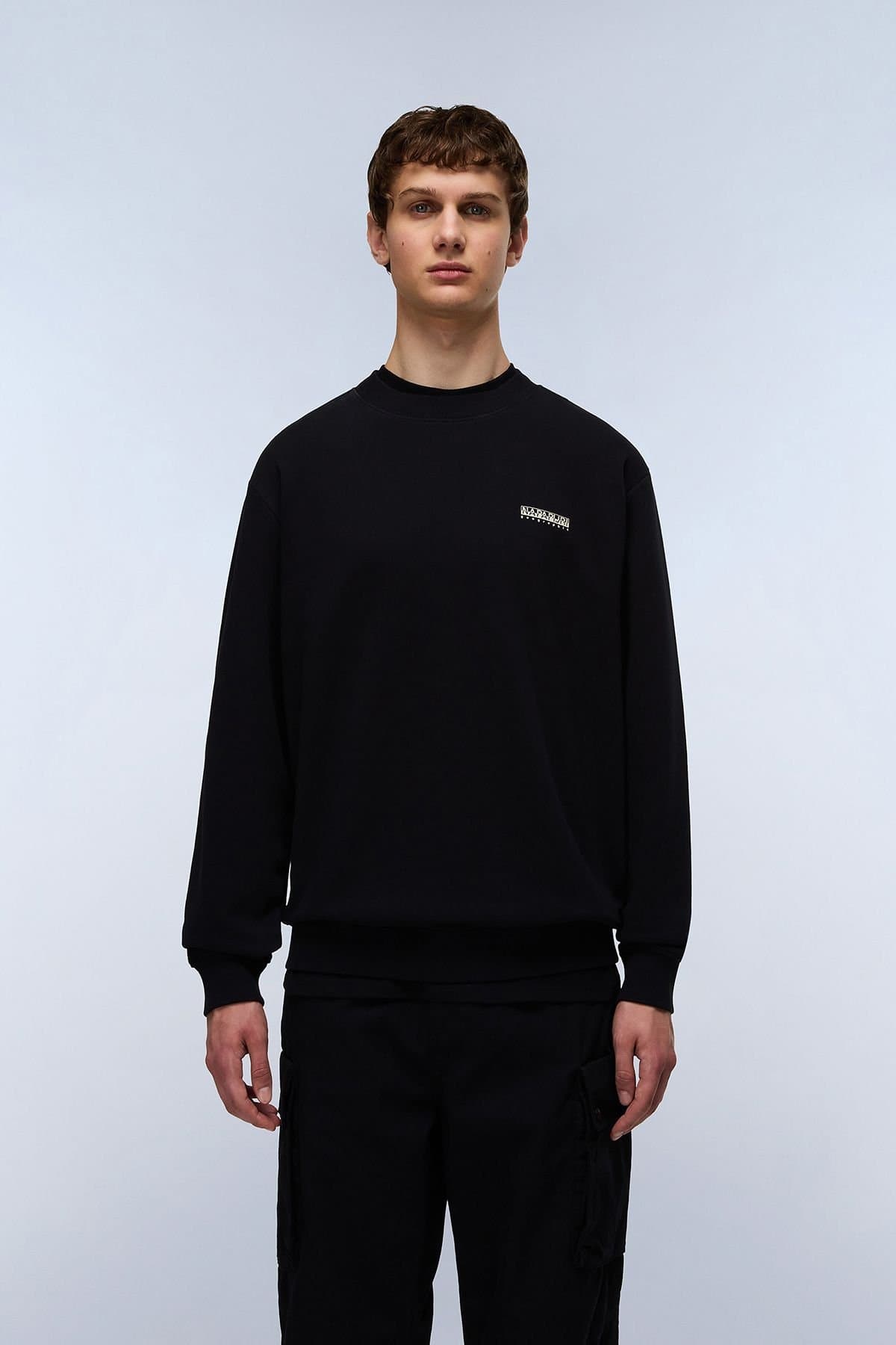Napapijri Napapijri Men's B-Small Box C Sweatshirt Black Beauty