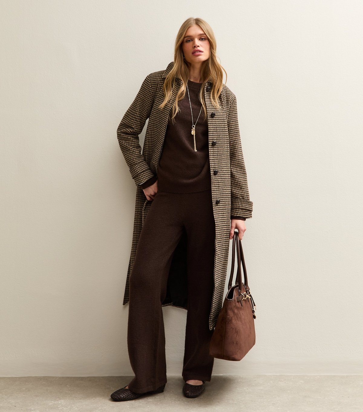 New Look Women's Dark Brown Crew Neck Midweight Knit Jumper New Look - 4