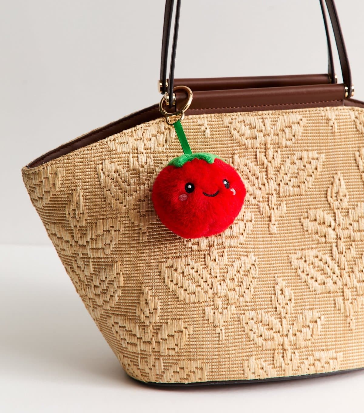 New Look Bright Red Plush Tomato Bag Charm New Look