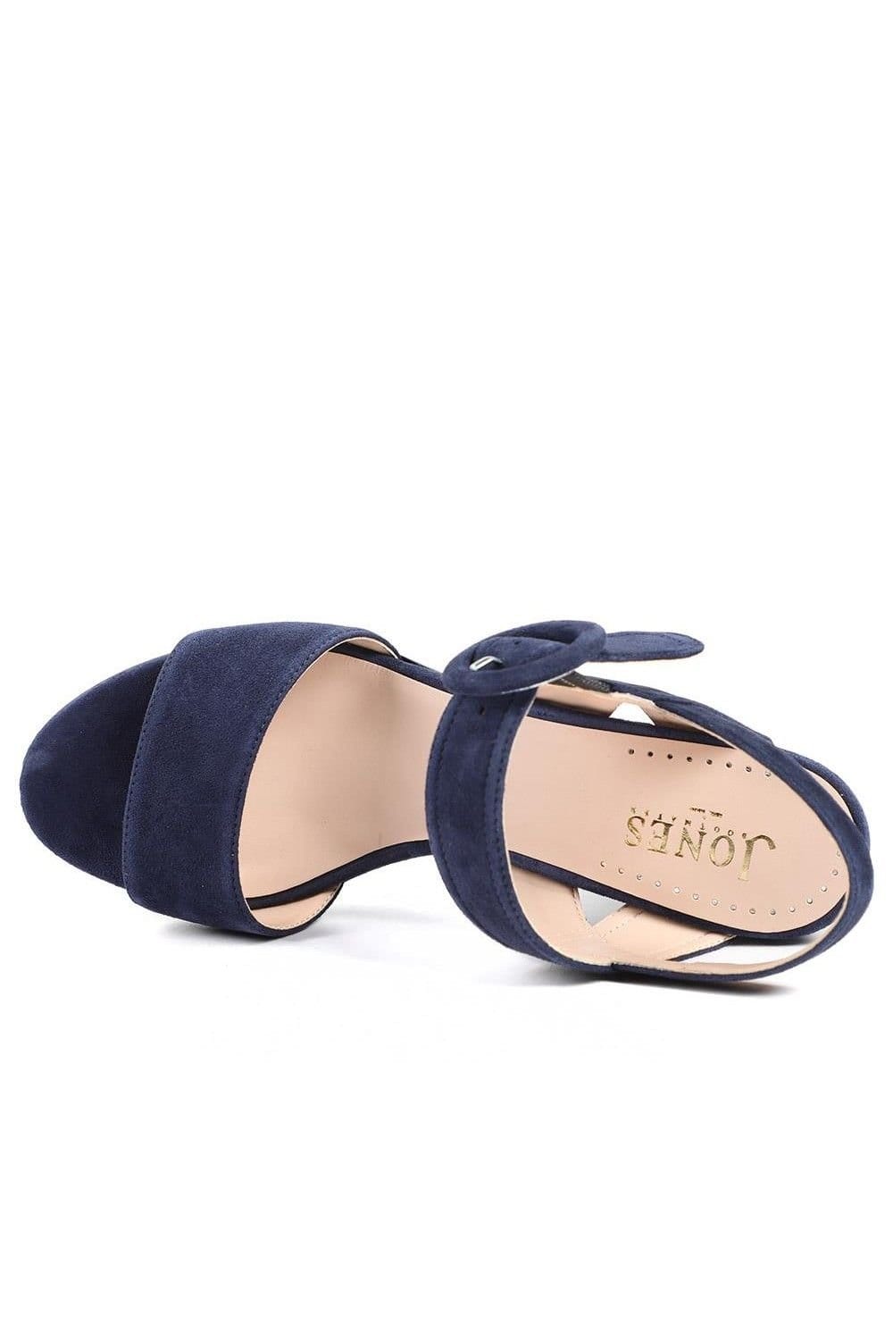 Jones Bootmaker Jones Bootmaker Women's Garnett Smart Leather Sandals in Navy - 4