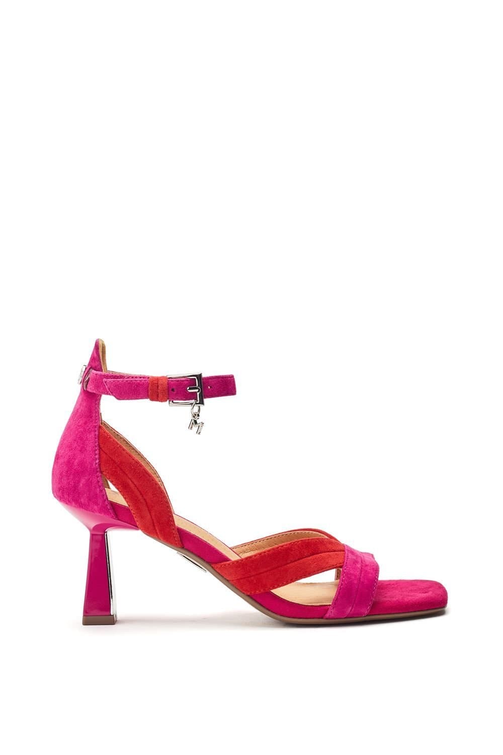 Moda In Pelle Moda In Pelle Pink Suede Heeled Sandals