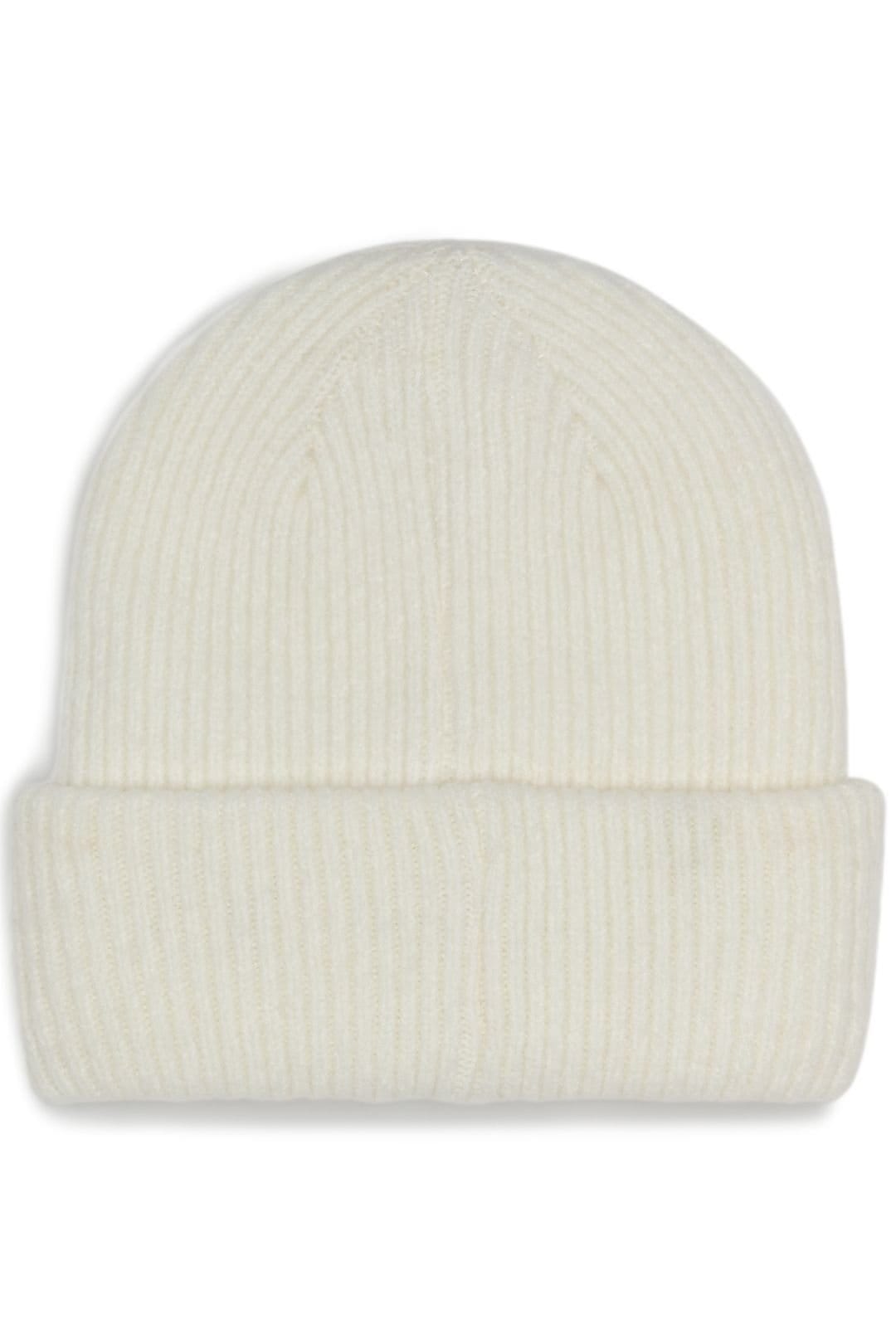 DKNY DKNY Women's VARSITY KNIT LOGO BEANIE IVORY - 4