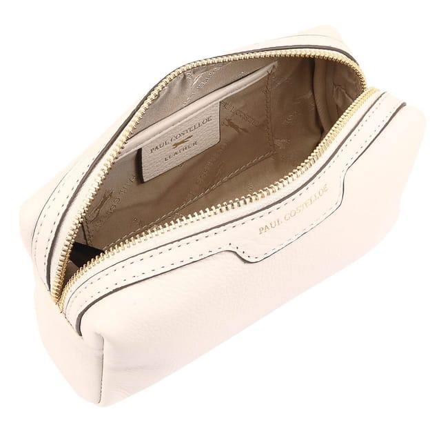 Paul Costelloe Paul Costelloe Women's Sesia Leather Pouch in Beige - 3