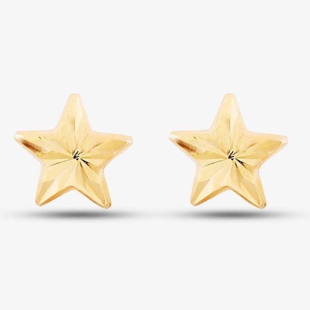 T.H.Baker T.H.Baker Women's 9ct Yellow Gold Star Stud Earrings 1551483 - 2