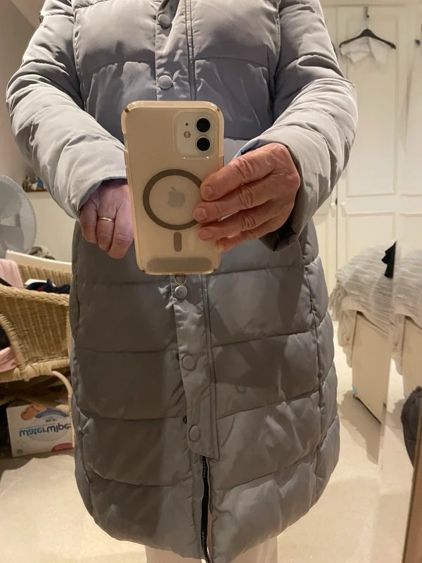 Emporio Armani Emporio Armani grey puffer coat - 1