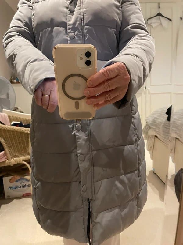 Emporio Armani Emporio Armani grey puffer coat