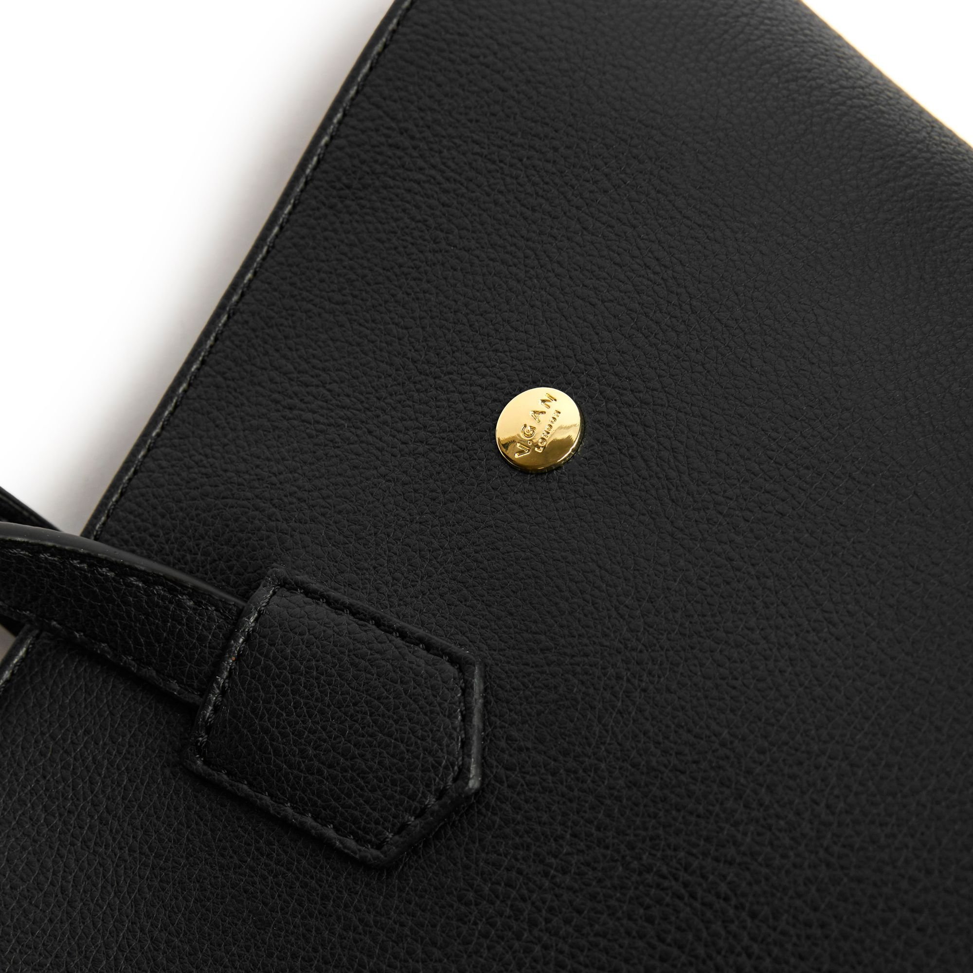 V.GAN V.GAN Women's Vegan Hazel Tote Shoulder Bag in Black - 3