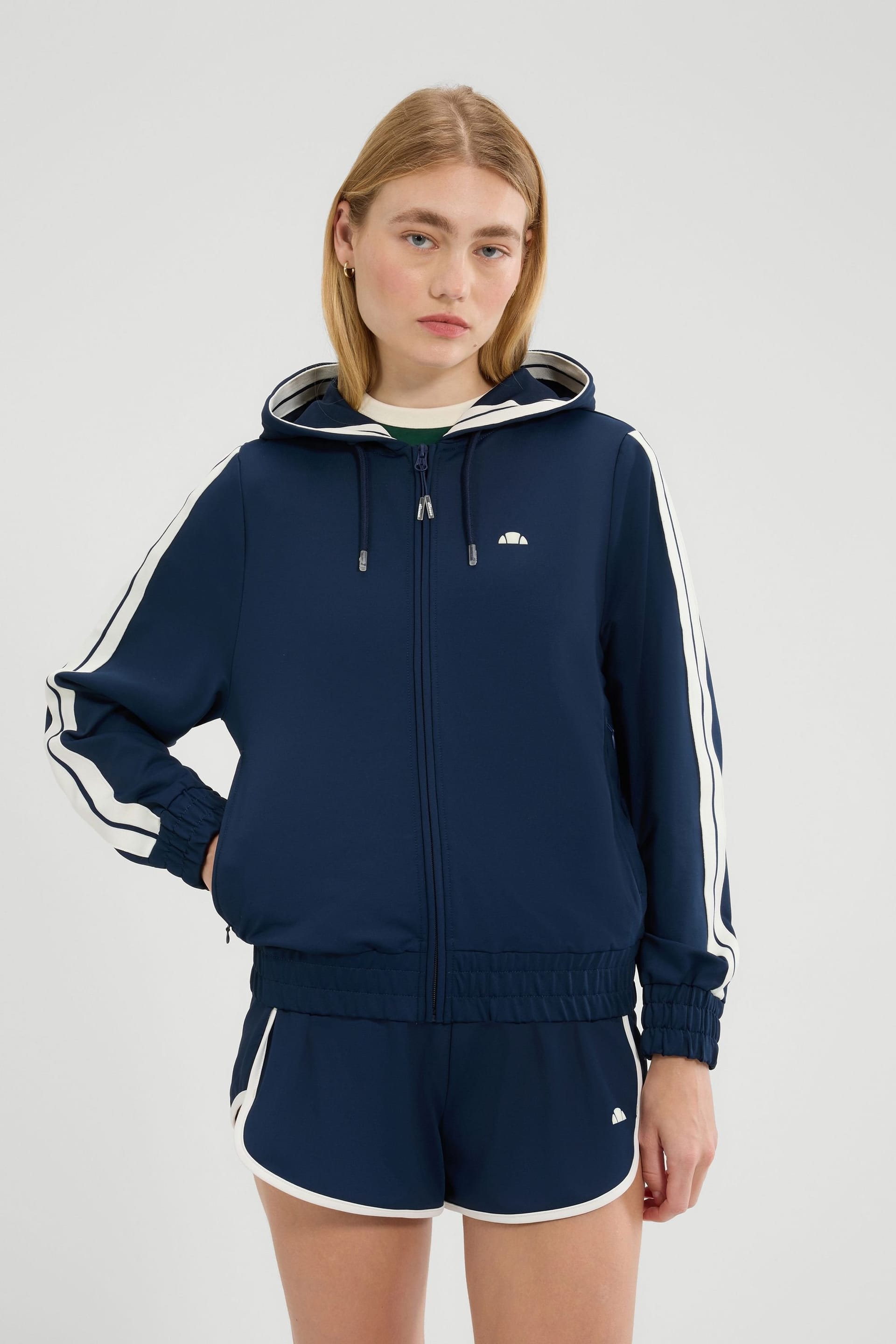 Ellesse Navy Loopback Cotton Track Top