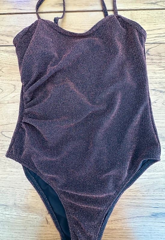 Never Fully Dressed Never Fully Dressed Women’s Sparkle Ruched Swim Suit UK 6