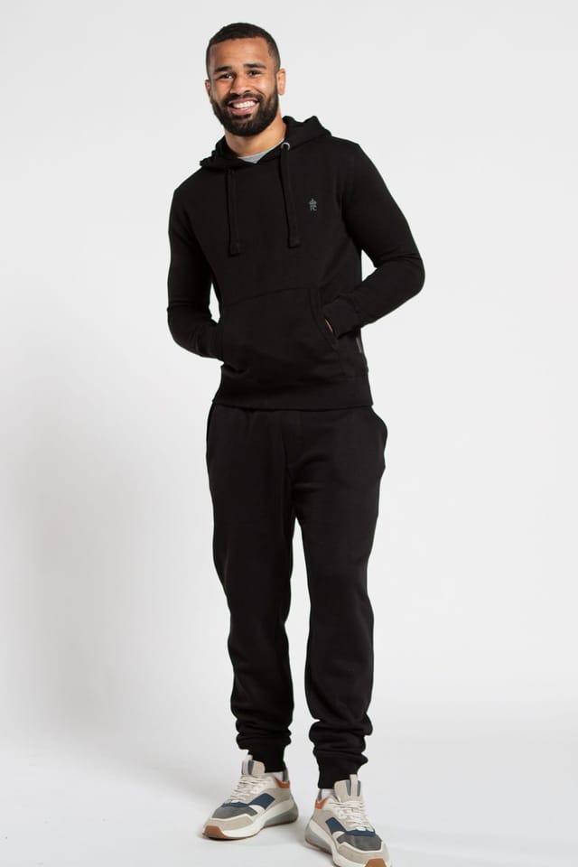 French Connection French Connection Men's Cotton Blend Joggers in Black - 3