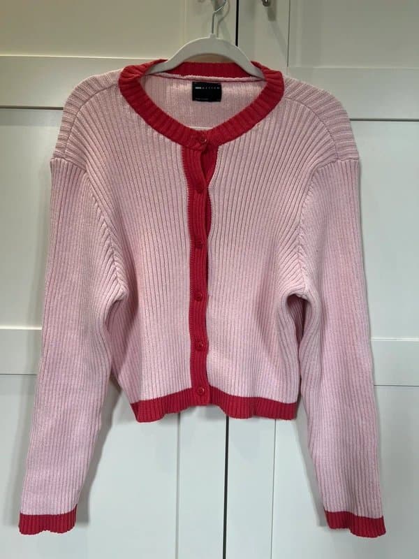 ASOS asos pink knit cardigan