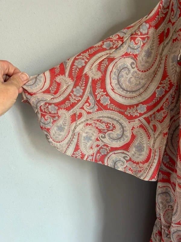 George George coral patterned chiffon dress 24 (ref v10)