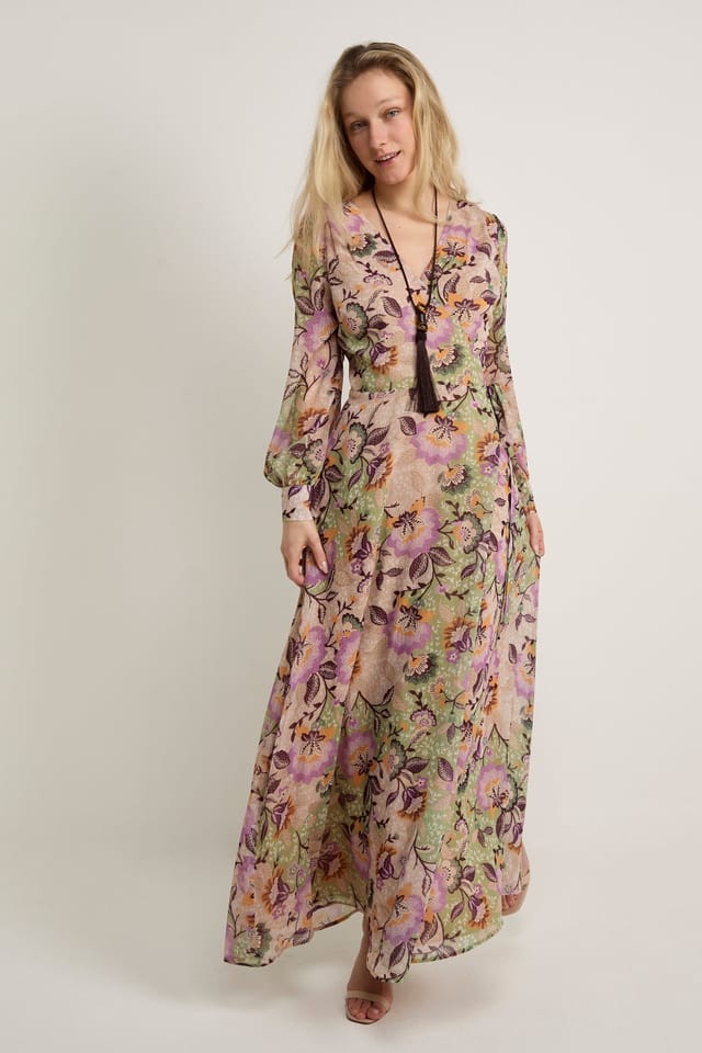 GWD by GEORGE W. DAVIES GWD by GEORGE W. DAVIES Women's GWD Claudina Floral Print Maxi Wrap Dress - 2