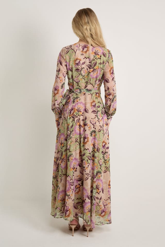 GWD by GEORGE W. DAVIES GWD by GEORGE W. DAVIES Women's GWD Claudina Floral Print Maxi Wrap Dress - 3