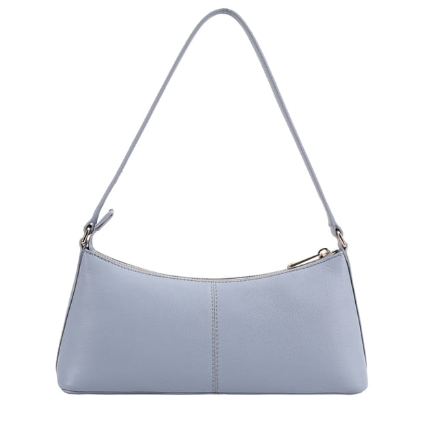 Paul Costelloe Paul Costelloe Women's Zoey Leather Shoulder Bag in Light Blue - 3