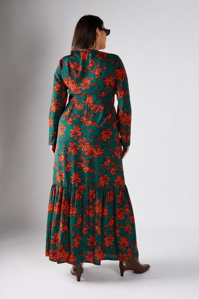 Shnoo Shnoo Women's Floral Print Long-Sleeve Maxi Dress - 2