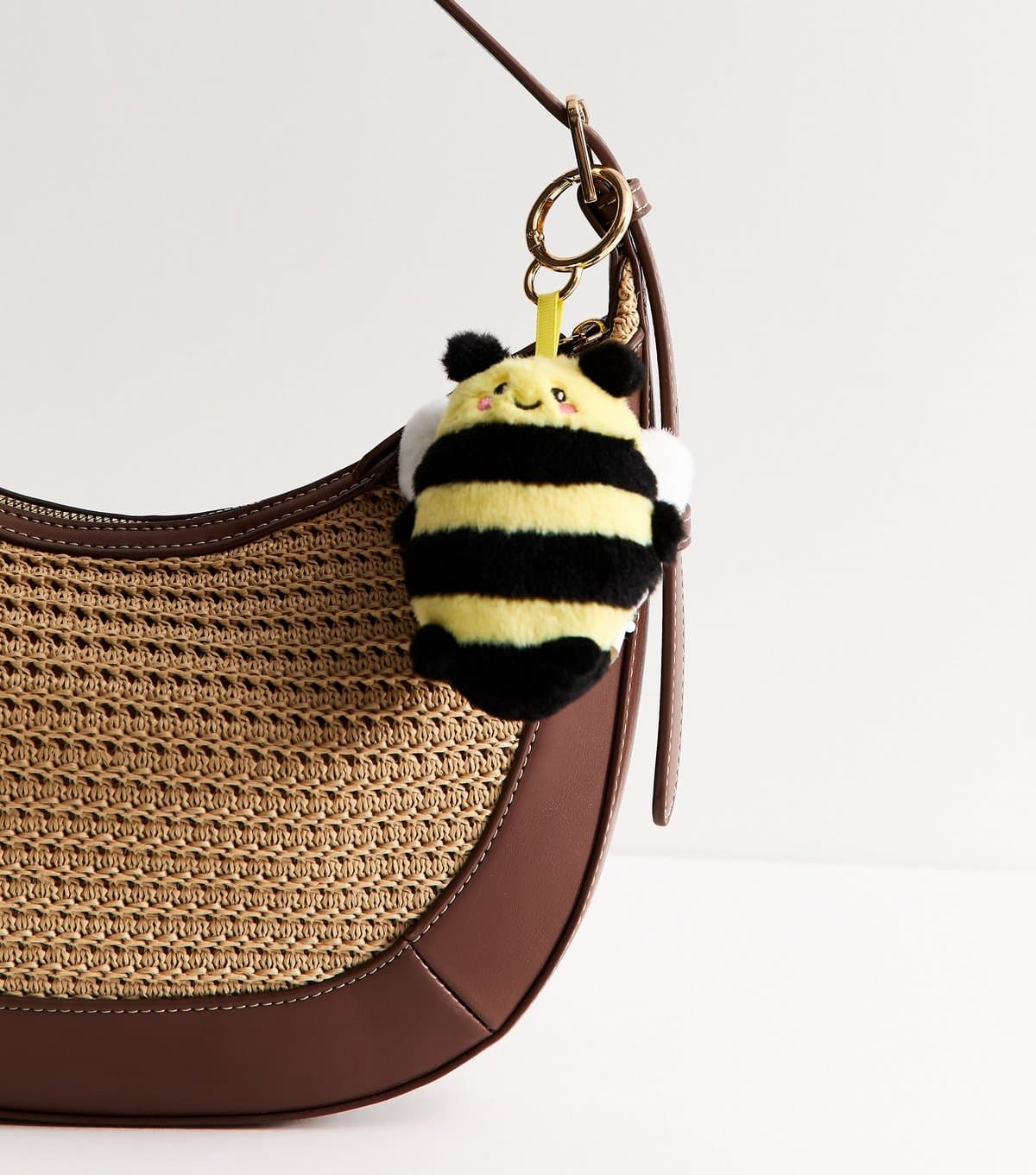 New Look Yellow Plush Bee Bag Charm New Look