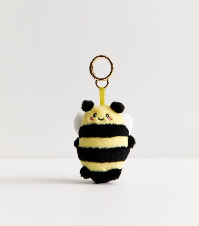 New Look Yellow Plush Bee Bag Charm New Look - 3