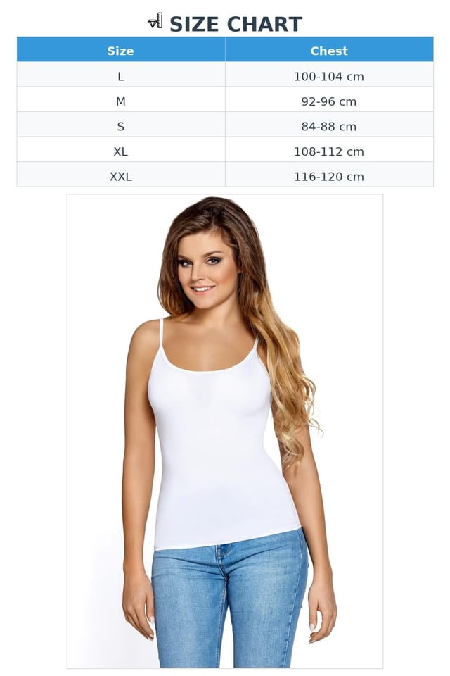 Love Lace Love Lace Women's Bambell Singlet T-Shirt with Spaghetti Straps in White - 2