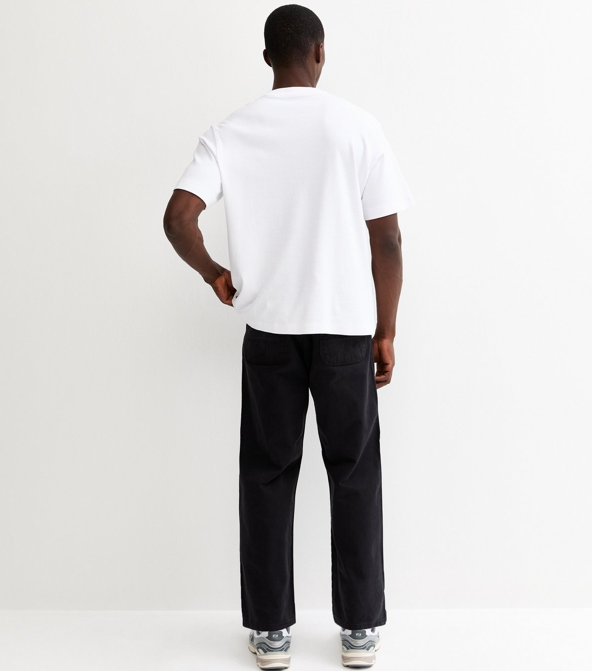 jack & jones Men's Black Regular Faded Straight Leg Jeans Jack & Jones New Look - 4