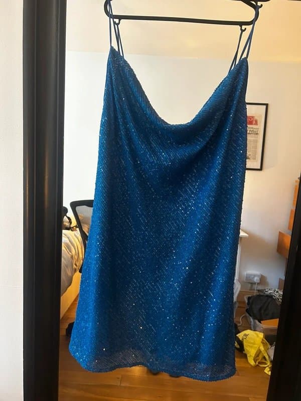 ASOS Blue sequin dress