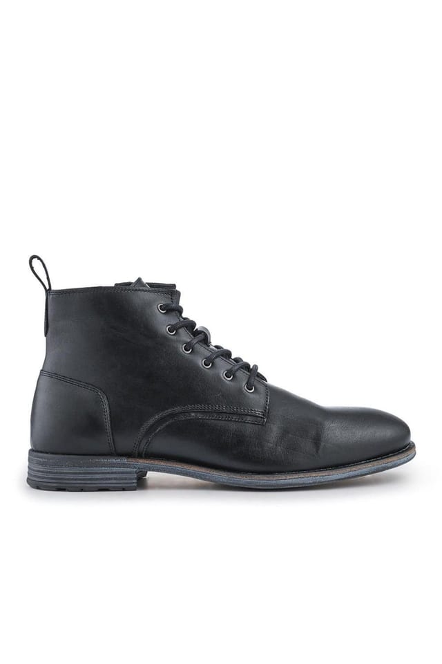 Jones Bootmaker Jones Bootmaker Men's Dalias Leather Ankle Boots in Black - 2