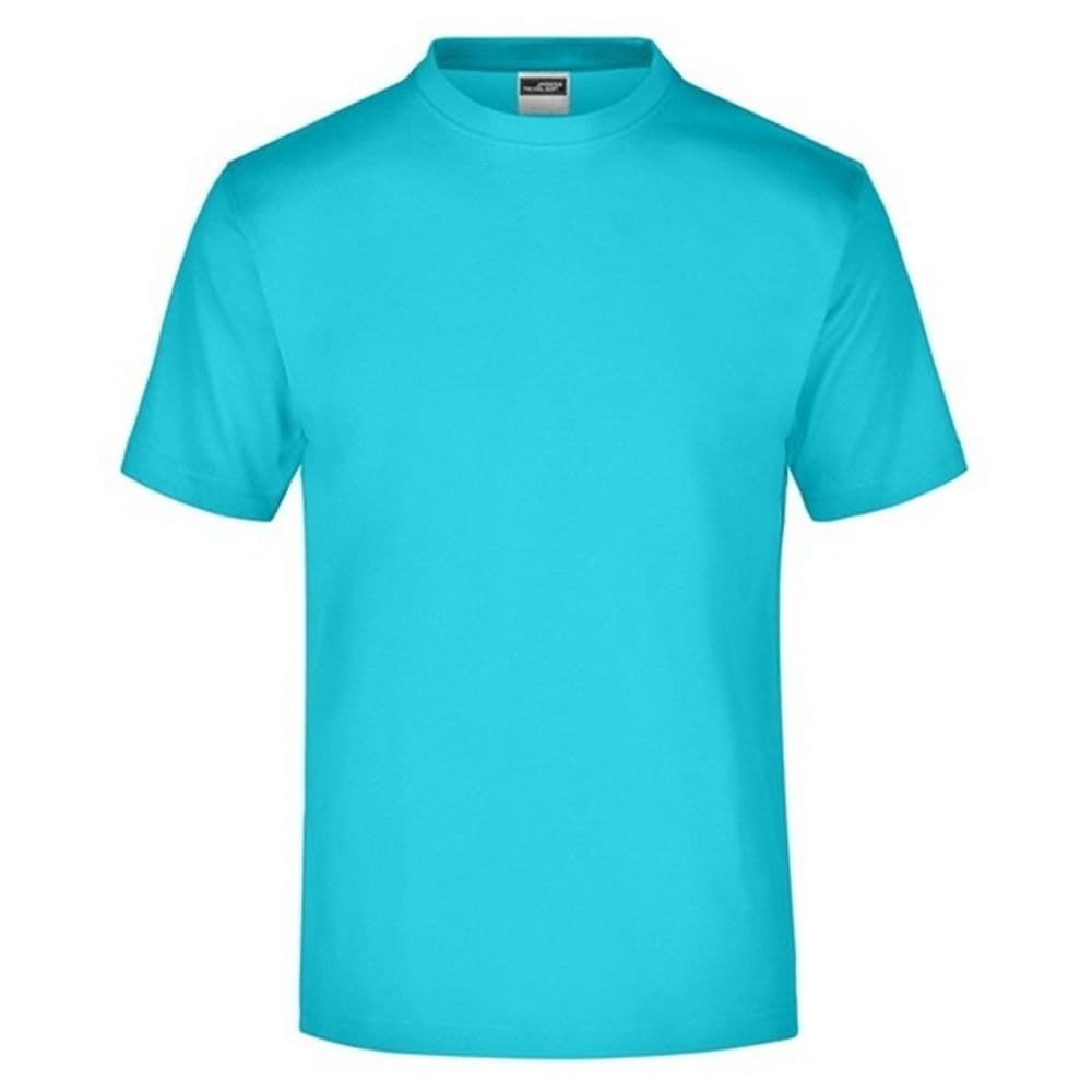 James and Nicholson James and Nicholson Men's Medium Round Neck T-Shirt in Clear - 1