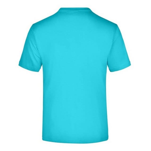 James and Nicholson James and Nicholson Men's Medium Round Neck T-Shirt in Clear - 2
