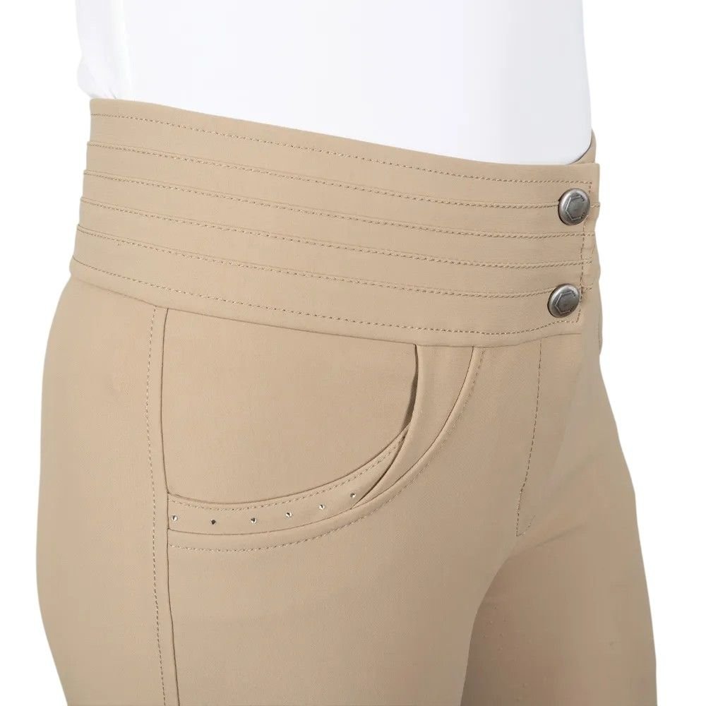 Coldstream Coldstream Women's Fenham Diamante Breeches in Taupe - 2