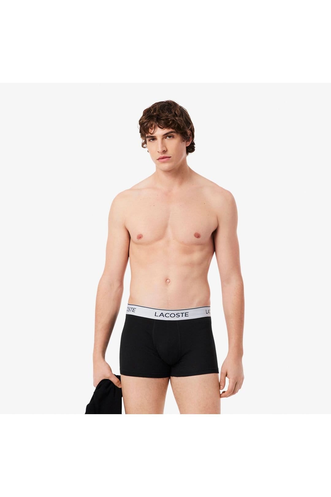 Lacoste Lacoste Men's 3 Pack Stretch Cotton Trunks Black - 4