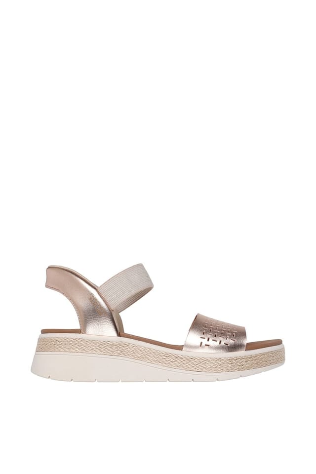 Skechers Skechers Women's BOBS SUN RAY Slip-Ins Perforated Duraleather Sandal Rosegold in Rose Gold - 2