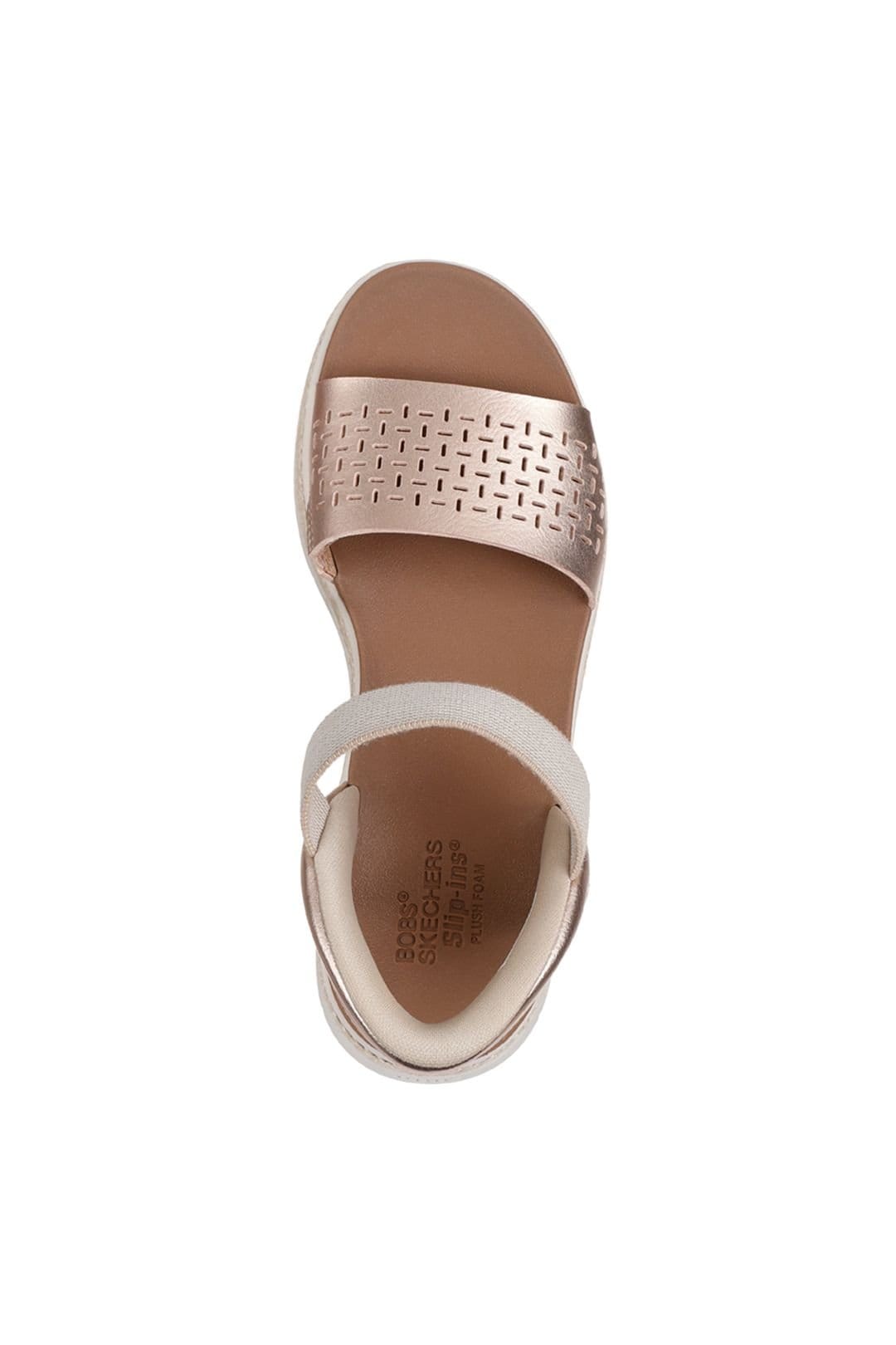 Skechers Skechers Women's BOBS SUN RAY Slip-Ins Perforated Duraleather Sandal Rosegold in Rose Gold - 4
