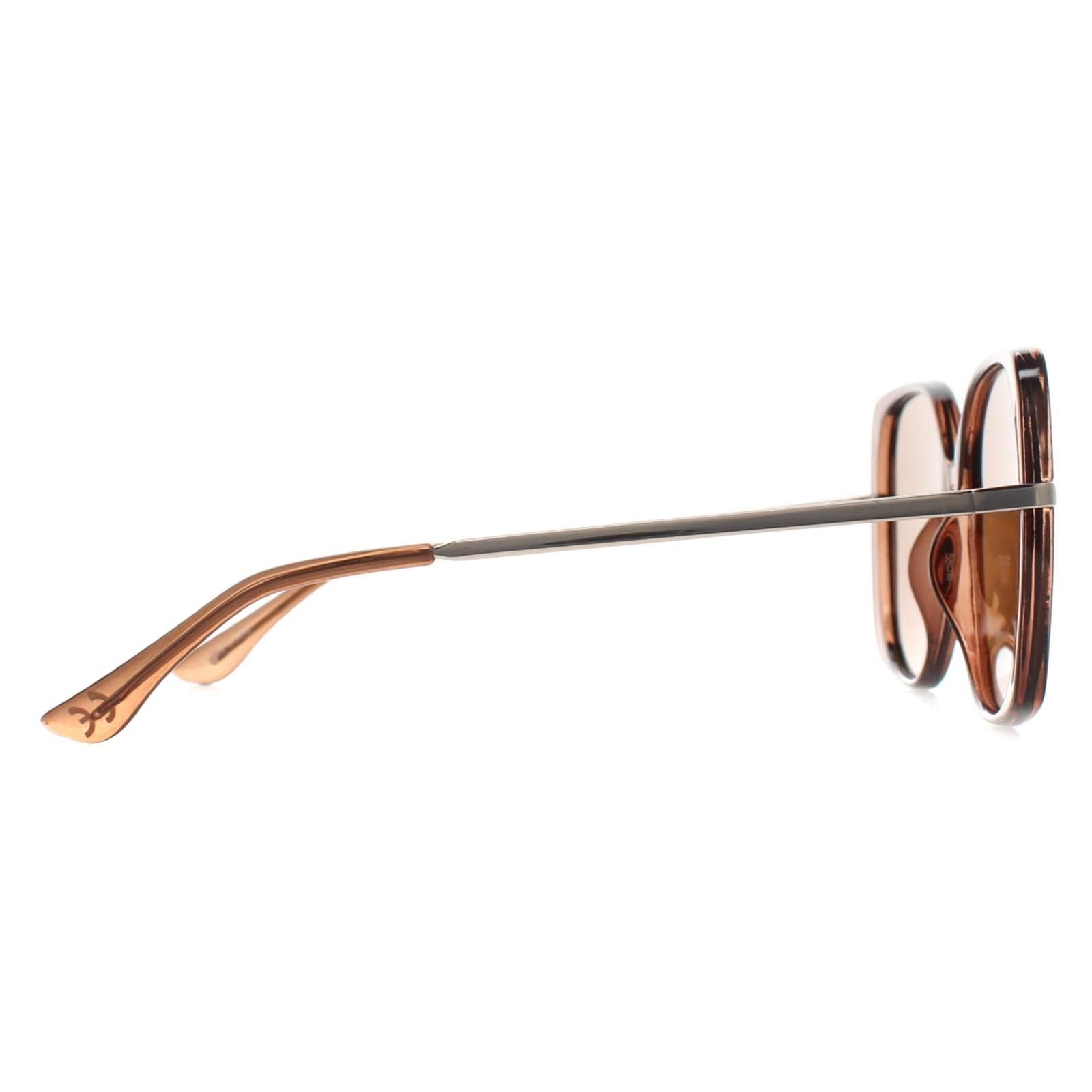 Prive Revaux Prive Revaux Women's Square Latte Brown Gold Vintage Babe - 4