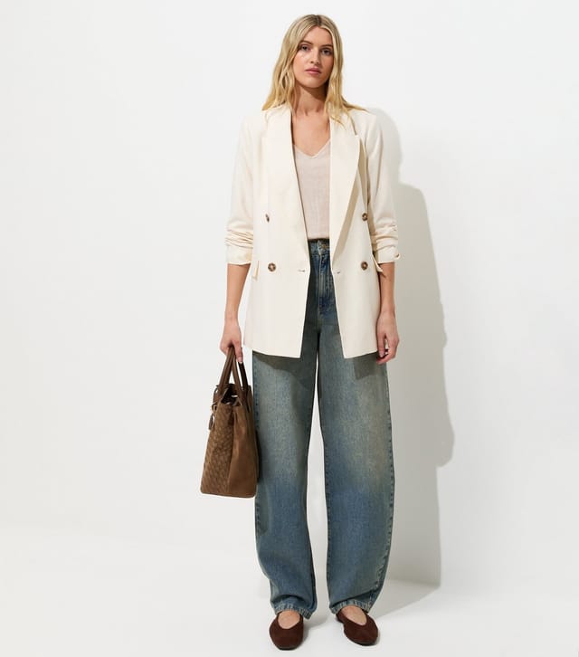 New Look Women's Tall Blue Blake Barrel Leg Jeans New Look - 3