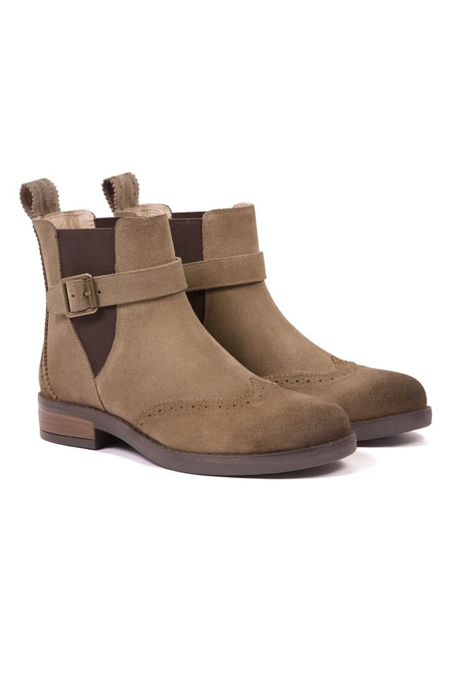 Celtic & Co Celtic & Co Women's Brogue Strap Chelsea Boot in Fawn - 3