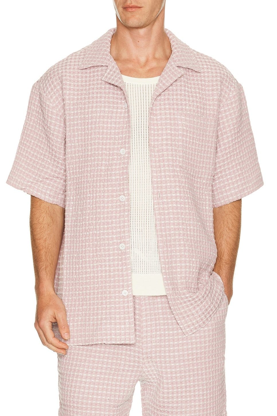 Revolve Rose Check Shirt for Men