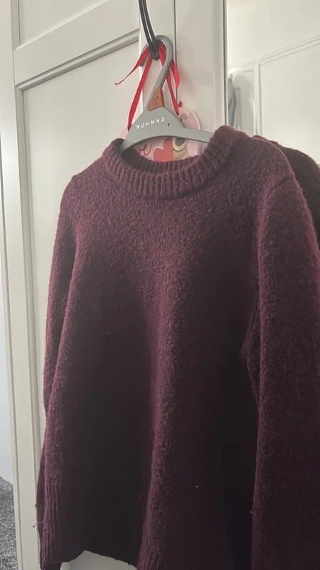 Bershka burgundy bershka jumper