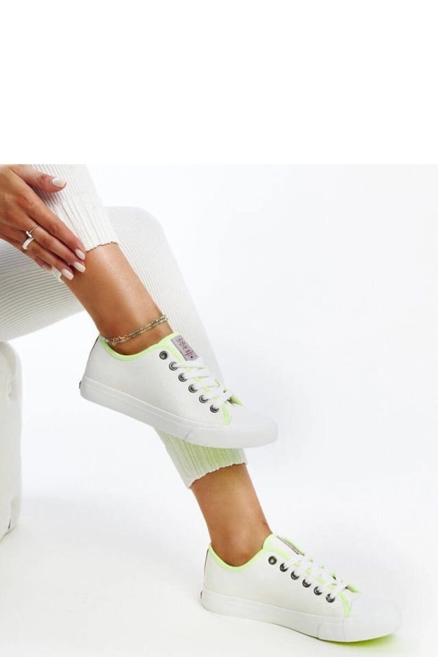 Love Lace Love Lace Women's Urban Casual Sneakers Cross Jeans Style Lace Up Rubber Everyday in White - 3