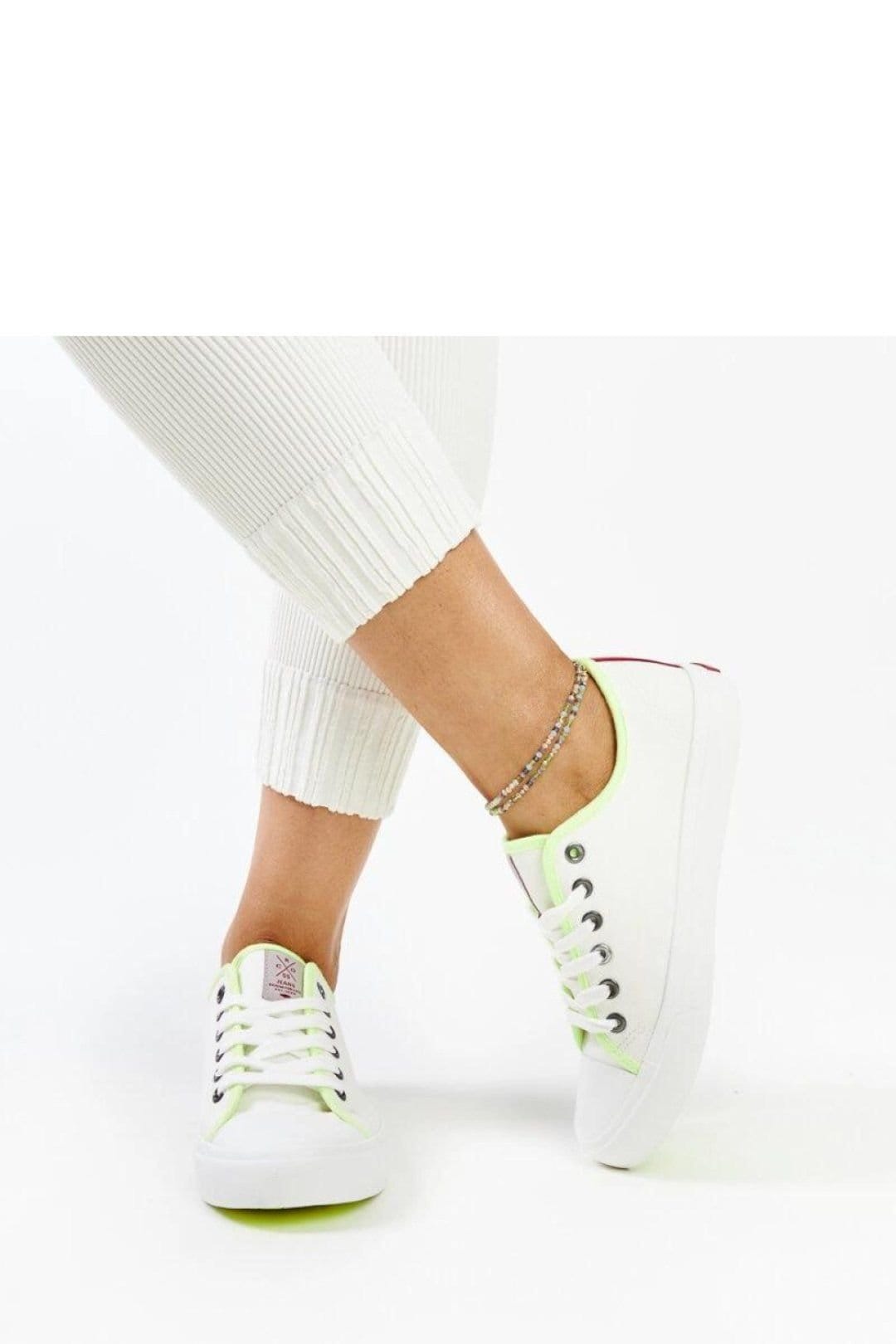 Love Lace Love Lace Women's Urban Casual Sneakers Cross Jeans Style Lace Up Rubber Everyday in White - 4