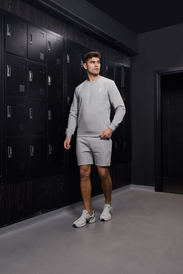 Gym King GYM KING Men's Fundamental Fleece Crew Grey - 2