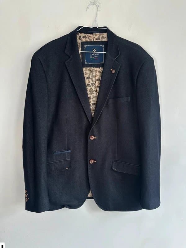Cavani Cavani 44 regular blazer jacket dressy formal navy new