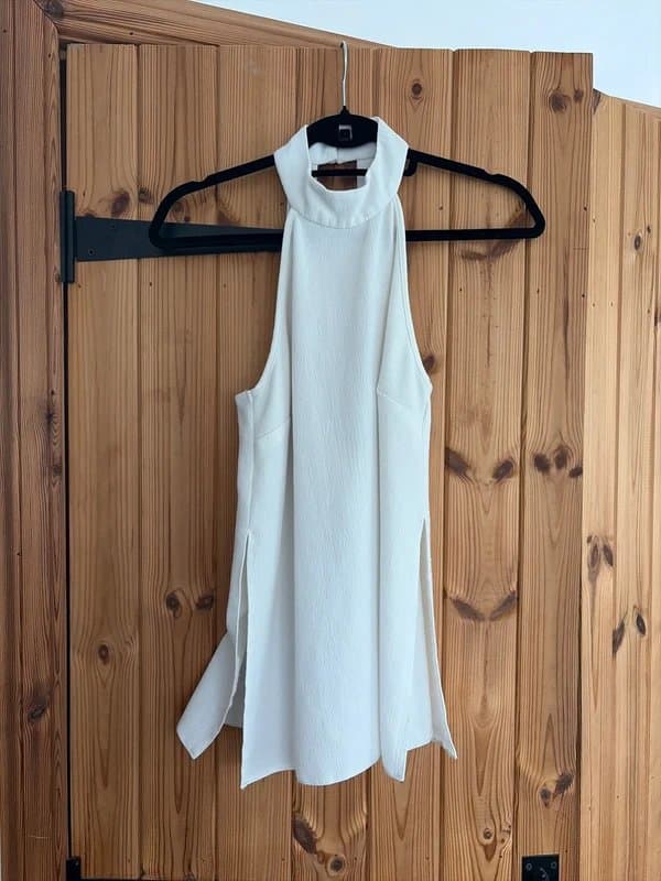 ASOS White halter top
