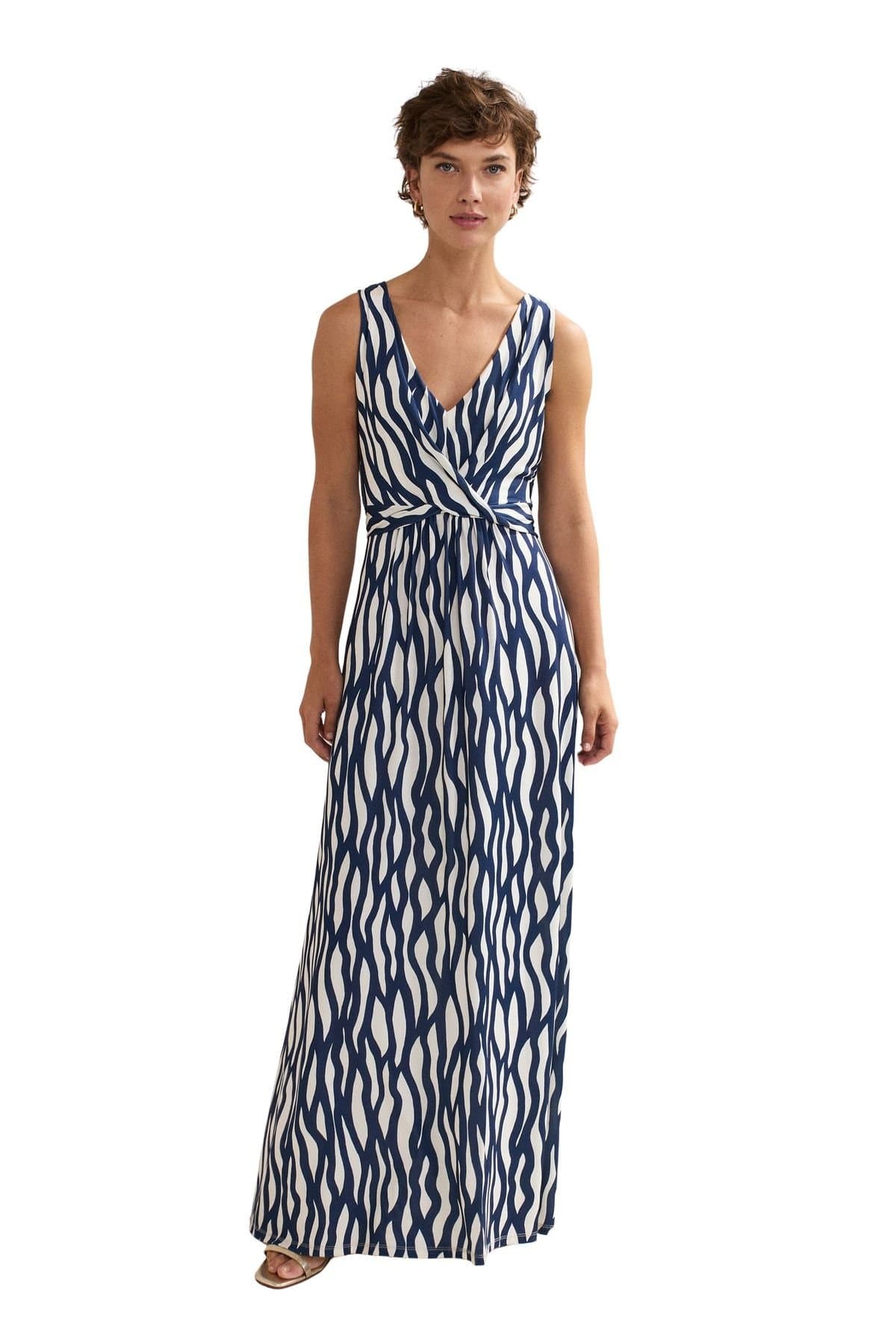 Phase Eight Phase Eight Women's Artemis V-Neck Wrap Maxi Dress Dress in Mid Navy