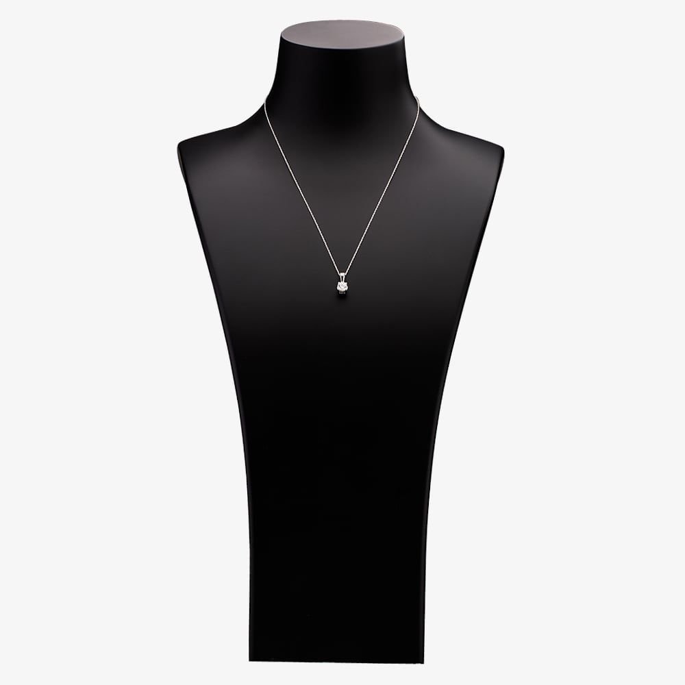 T.H.Baker T.H.Baker Women's 18ct White Gold 0.75ct Diamond Solitaire Pendant TH0134795 in Silver - 2