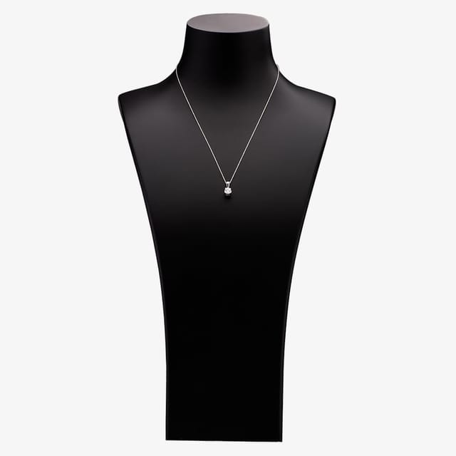 T.H.Baker T.H.Baker Women's 18ct White Gold 0.75ct Diamond Solitaire Pendant TH0134795 in Silver - 2
