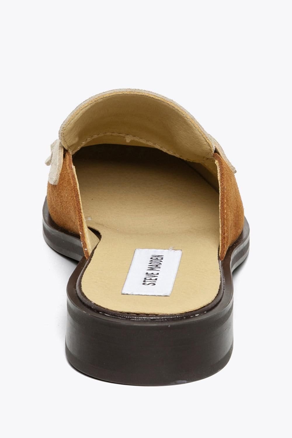 Steve Madden STEVE MADDEN Women's 'Nanette Mule Tan' Suede Flats in Tan - 4