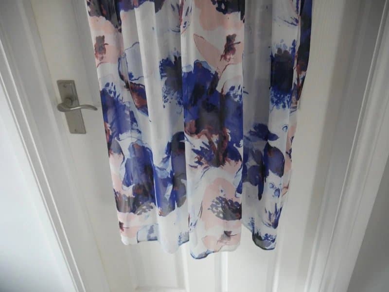 TU TU Dress Ladies Size 18 Multicoloured Floral Floaty Summer Sheer Long Sleeve New