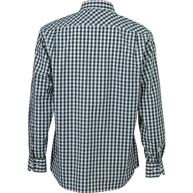 James and Nicholson James and Nicholson Men's Checked Shirt in Dark Green - 2